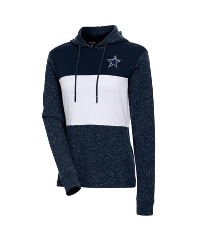 Antigua Women's  Navy Dallas Cowboys Wicket Pullover Hoodie