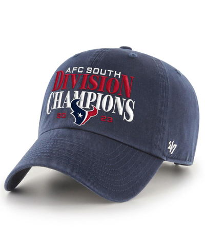 47 Brand Men's ' Navy Houston Texans 2023 Afc South Division Champions Clean Up Adjustable Hat