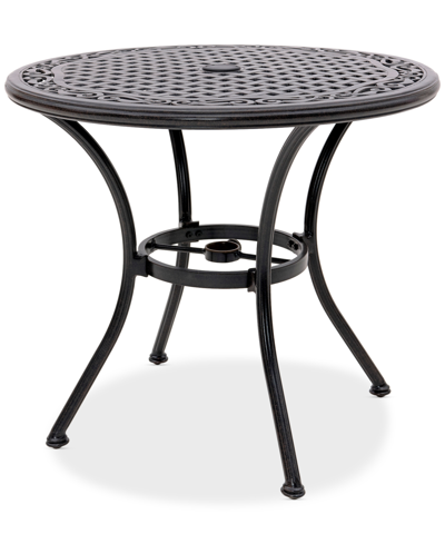 AGIO WYTHBURN MIX AND MATCH 32" ROUND CAST ALUMINUM OUTDOOR BISTRO TABLE