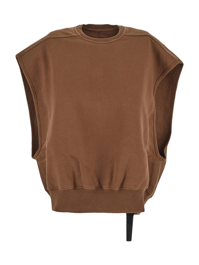 Rick Owens Drkshdw Tatlin Sweatshirt In Brown