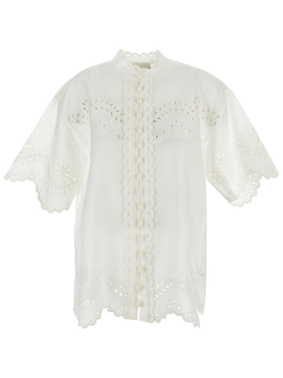 Zimmermann Blouse Top In Multicolor