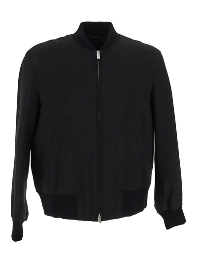 Lardini Varsity Jacket In Black