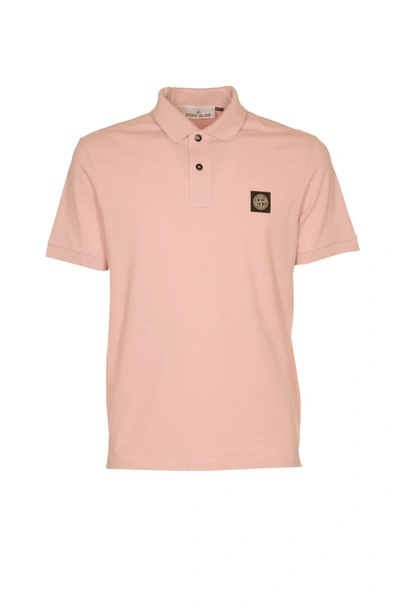 Stone Island Polo With Logo In White