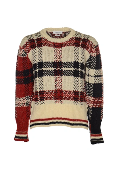 Thom Browne Sweater In Rwbwht