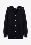 CHLOÉ CASHMERE AND WOOL CARDIGAN