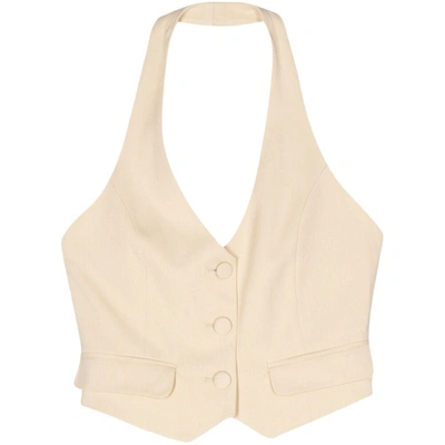 Ba&sh Good Halterneck Waistcoat In Neutrals