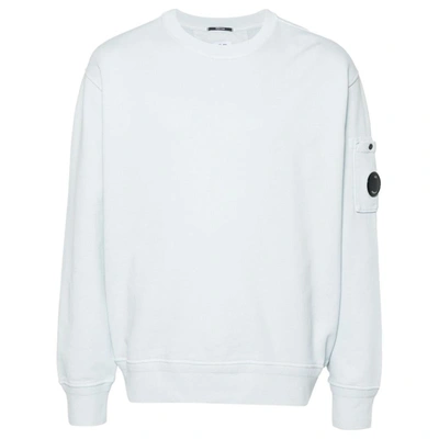 C.p. Company Crewneck Sleeved Sweatshirt In Blue