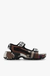 BURBERRY BURBERRY BROWN PATTERNED SANDALS