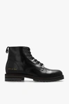 COMMON PROJECTS COMMON PROJECTS BLACK LEATHER COMBAT BOOTS