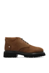 DSQUARED2 DSQUARED2 BROWN ‘DESERT’ LEATHER ANKLE BOOTS