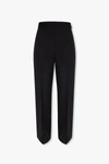 BURBERRY BURBERRY BLACK TROUSERS WITH SIDE STRIPES