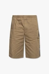 GIVENCHY GIVENCHY GREEN COTTON SHORTS WITH SIDE STRIPES