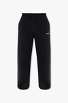 OFF-WHITE OFF-WHITE BLACK SWEATPANTS WITH LOGO