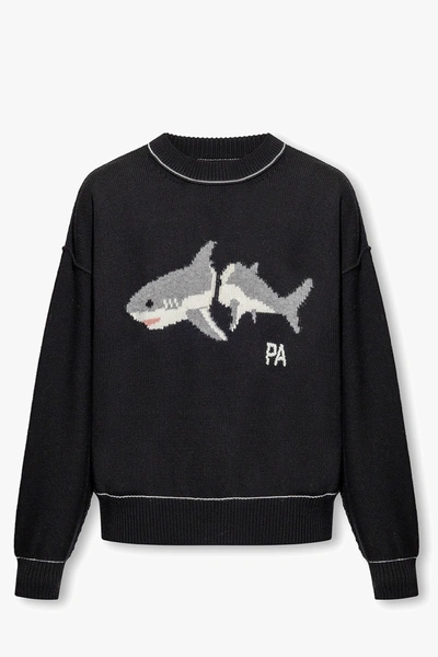 Palm Angels Pa Shark Sweater In New