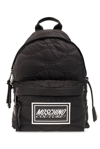MOSCHINO MOSCHINO LOGO PATCH QUILTED BACKPACK