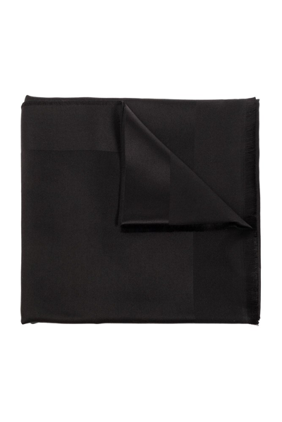 Givenchy Logo Embroidered Scarf In Black