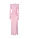 MAGDA BUTRYM MAXI DRESS WITH LONG GATHERED SLEEVES