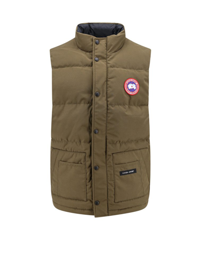 Canada Goose Logo Patch Button In Green