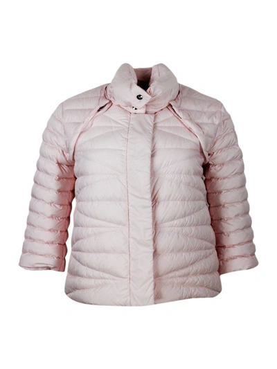 Add 100 Gram Down Jacket With High Quality Feathers. The Sleeves Are Detachable With A Convenient Zip. S In Pink