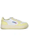AUTRY AUTRY 'MEDALIST' YELLOW LEATHER SNEAKERS