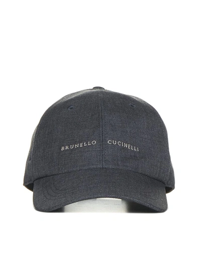 Brunello Cucinelli Hat In Grigio Medio + Sabbia