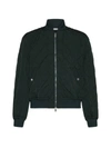 Burberry Quilted Zip-up Bomber Jacket In Ivy