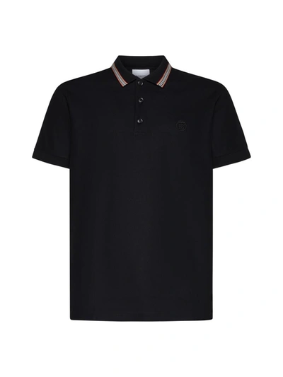 Burberry Pierson Polo Shirt In Black