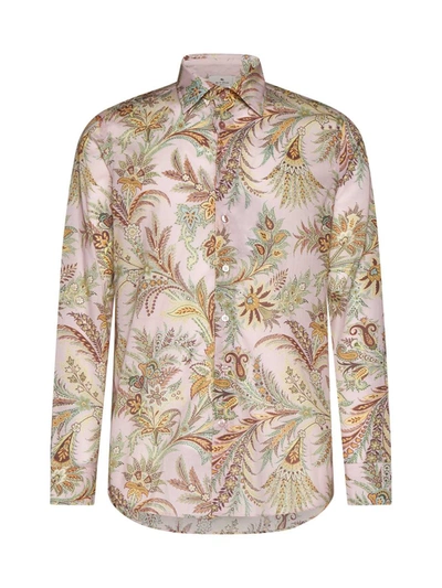 Etro Shirt In Stampa F.do Rosa