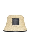 Jacquemus Beige & Black 'le Bob Soli' Hat In Black