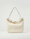 Valentino Leather Shoulder Bag With Vlogo Signature Detail In White