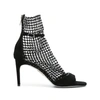 René Caovilla Galaxia 80mm Crystal Sandals In Black