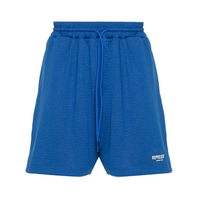 Represent Logo-print Shorts In Blue