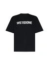 We11 Done Black Large Basic Logo T-shirt In Black