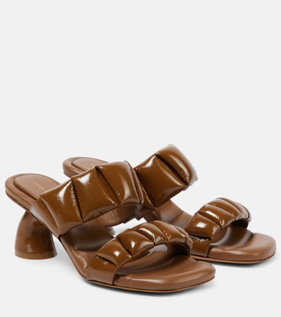 Dries Van Noten Virgo 65 Leather Sandals In Brown