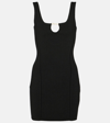 Jacquemus La Mini Robe Sierra Knitted Mini Dress In Black