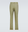 ETRO LINEN STRAIGHT PANTS