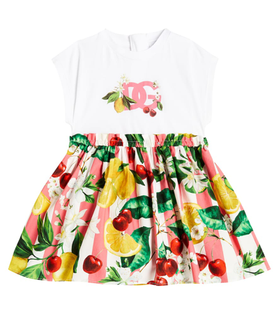 Baby Carretto cotton dress and bloomers set in multicoloured - Dolce Gabbana  Kids