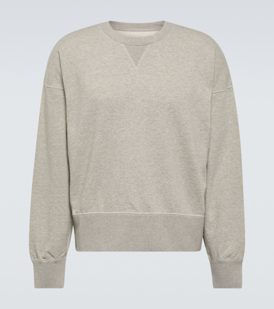 Visvim Court Sweat Cotton-blend Sweatshirt In Gray