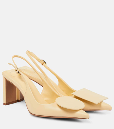 Jacquemus Les Slingbacks Duelo Haut Slingback Pumps In Ivory