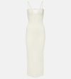Jacquemus La Robe Sierra Bretelles Midi Dress In White