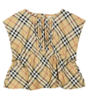 Burberry Check Cotton-blend Top In Multicoloured