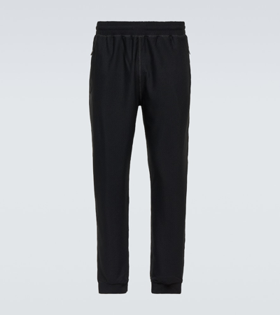 Giorgio Armani Jersey Sweatpants In Black