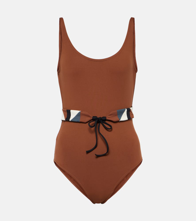 Eres Damier Tie-detail Swimsuit In Medina