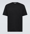 Auralee Crew-neck Cotton-jersey T-shirt In Black