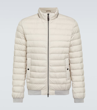 Herno Paneled Down Jacket In White