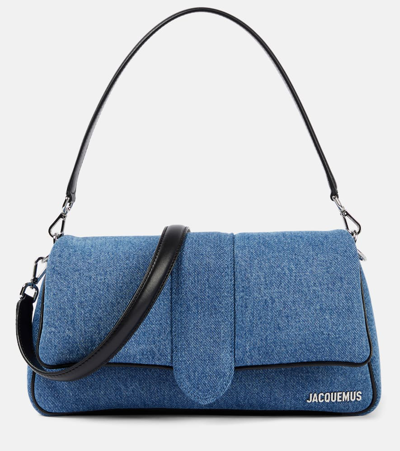 Jacquemus Le Bambimou Denim Shoulder Bag In Blue 330