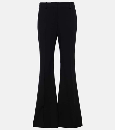 Nina Ricci High-rise Cady Bootcut Trousers In Black