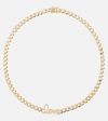 Sydney Evan Love Script 14kt Gold Necklace With Diamonds In Gold