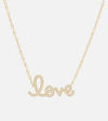 Sydney Evan Love 14kt Gold Necklace With Diamonds In Gold
