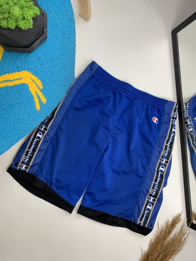 Pre-owned Champion X Vintage Champion Shooting Short In Navy